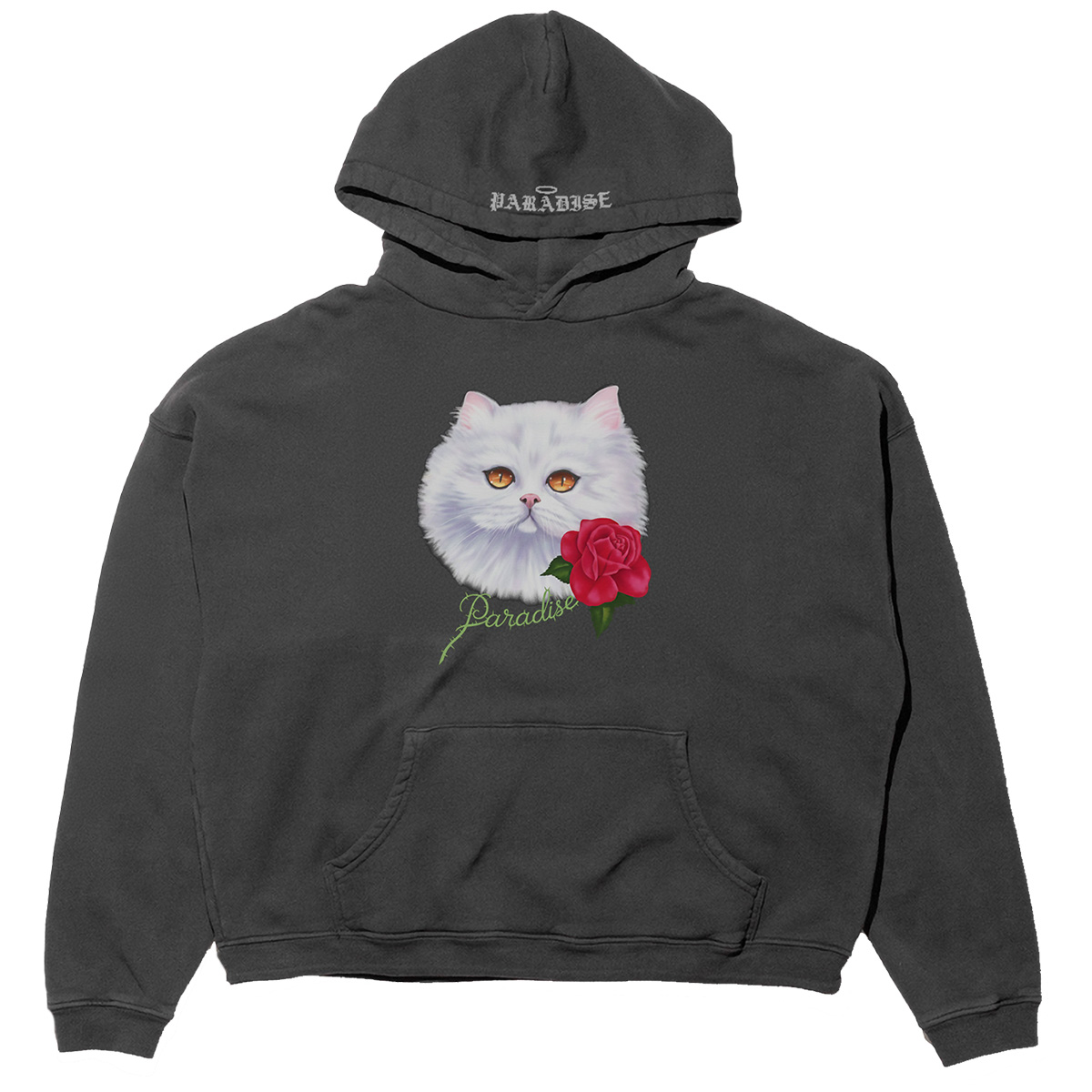 Paradise NYC Purradise Hooded Sweater Vintage Black