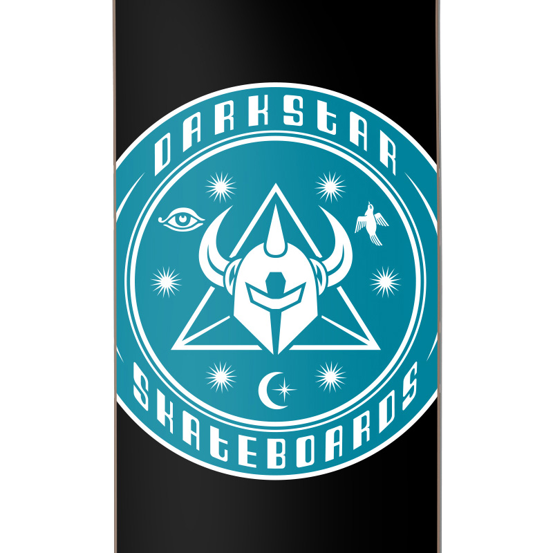 Darkstar Cosmic RHM Skateboard Deck Black/Aqua 8.25 Darkstar Cosmic RHM Skateboard Deck Black/Aqua 8.25