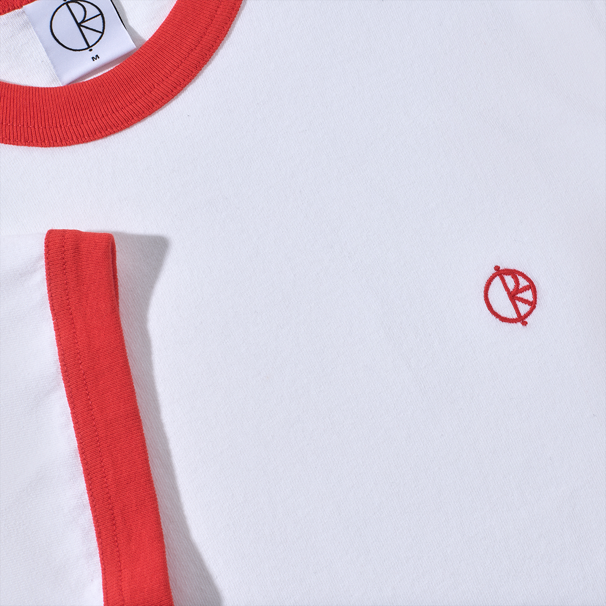 Polar Ringer T-shirt White/Red