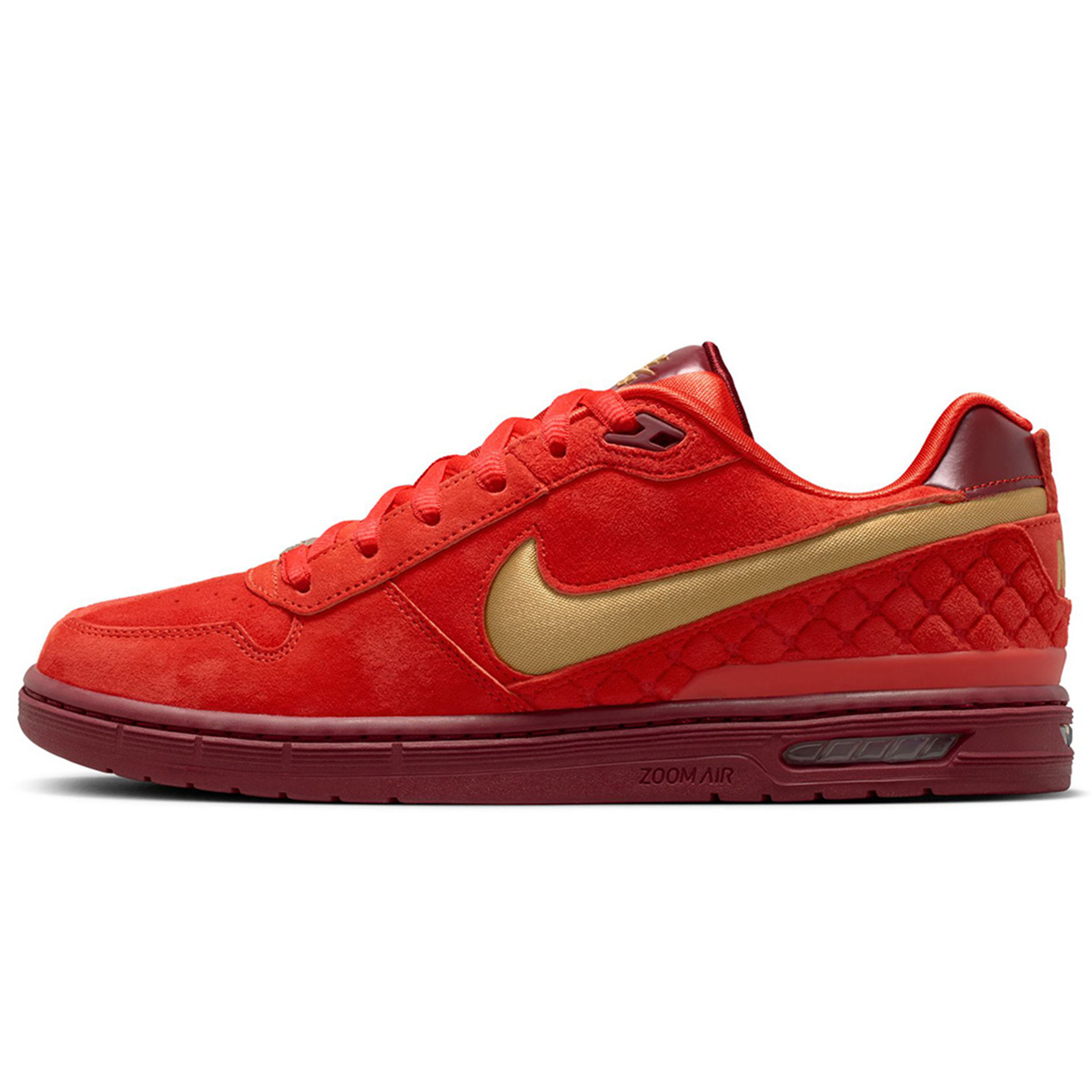 Nike SB Paul Rodriguez Zoom Air Low QS Habanero Red/Club Gold-Team Red-Habanero Red