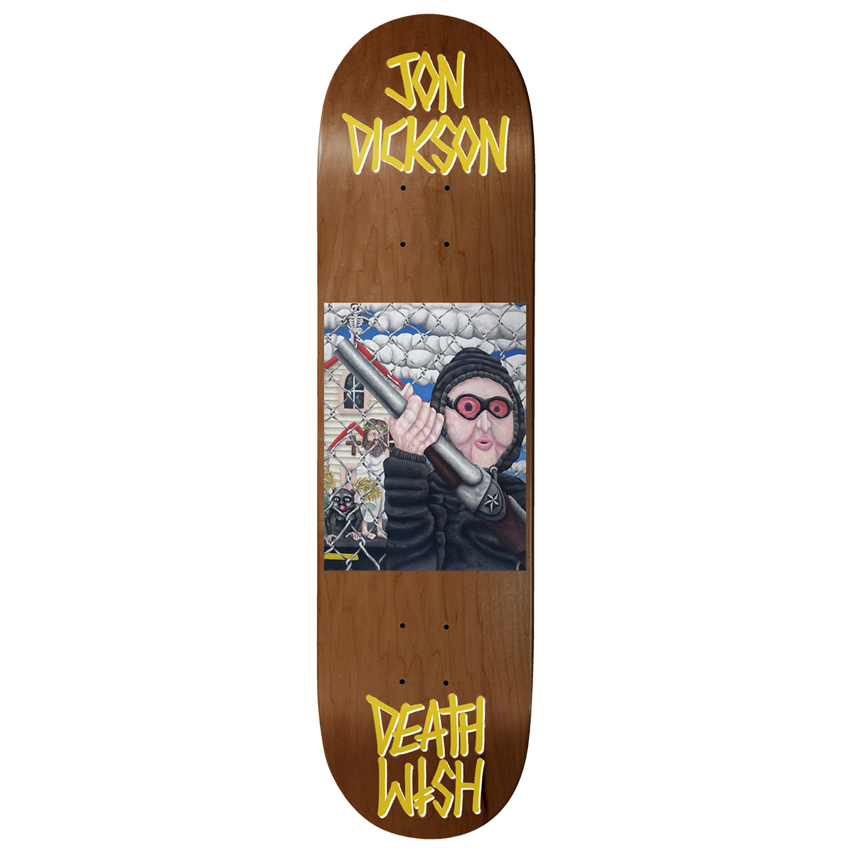 Deathwish Jon Dickson All Screwed Up Skateboard Deck 8.475