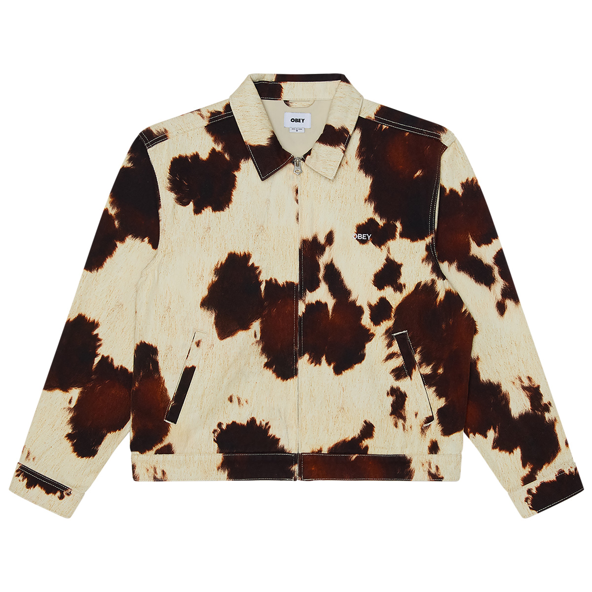 Obey Workshop Jacket Cow Print