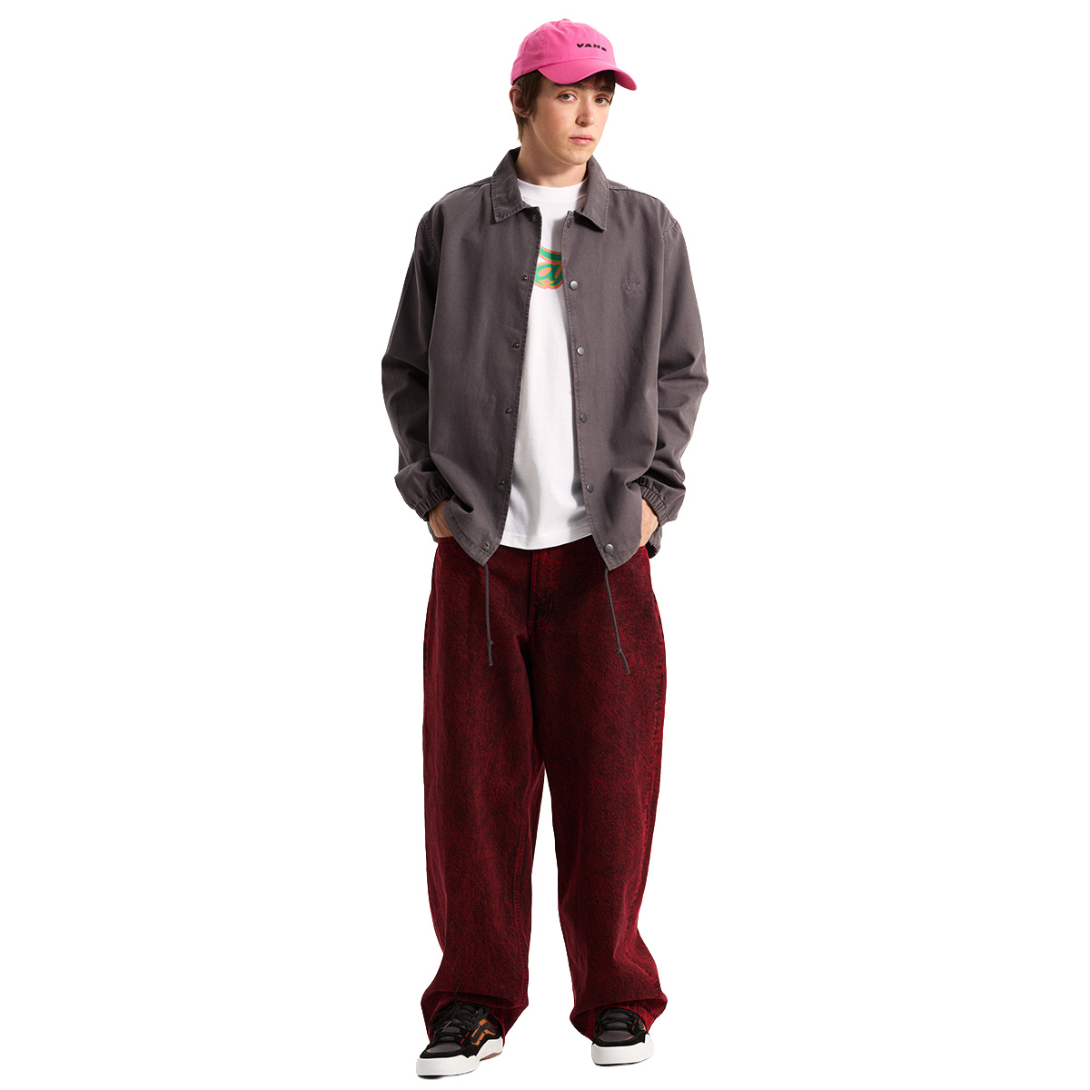 Vans Torrey Pigment Canvas Coaches Jacket Mountain Essentials Asphalt