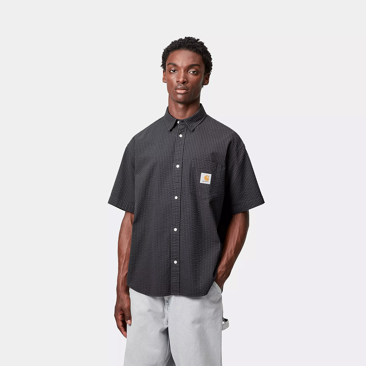 Carhartt WIP Toland Shirt Toland Stripe Black Carhartt WIP Toland Shirt Toland Stripe Black
