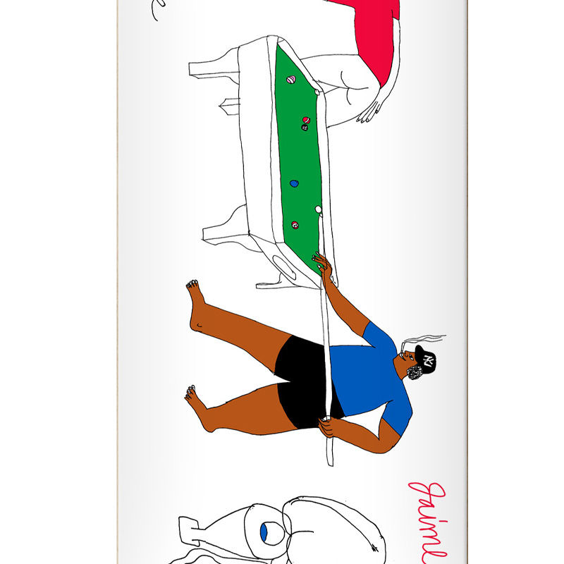 There Jamie Reyes Player Guest Pro Skateboard Deck White 8.06 There Jamie Reyes Player Guest Pro Skateboard Deck White 8.06