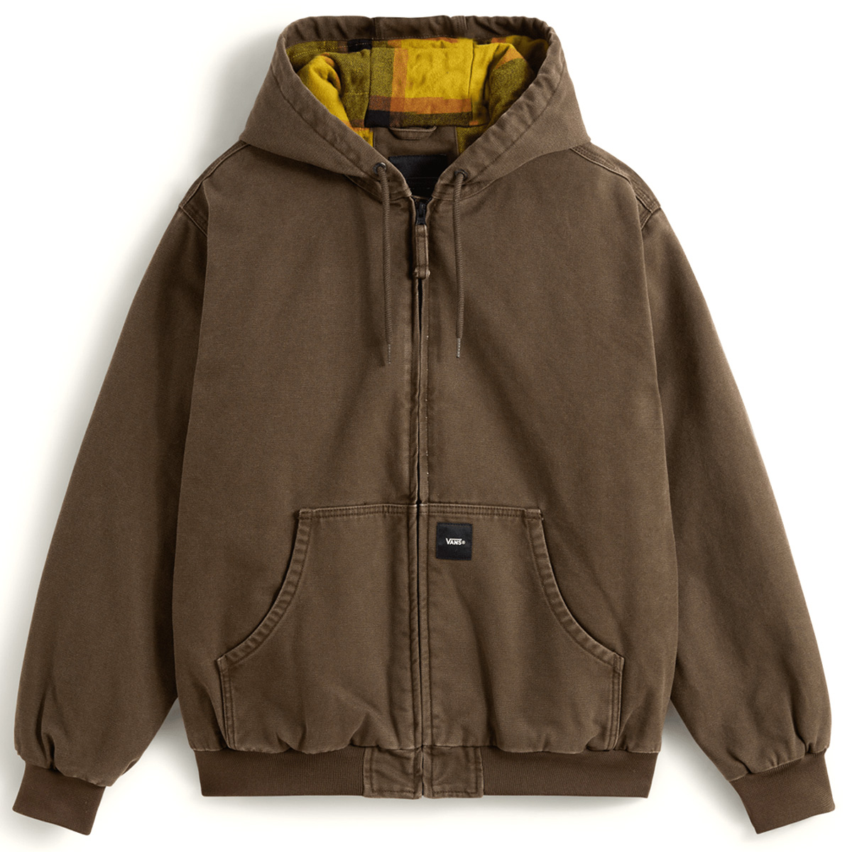Vans Workwear Canvas Full Zip Jacket Coal Brown Vans Workwear Canvas Full Zip Jacket Coal Brown