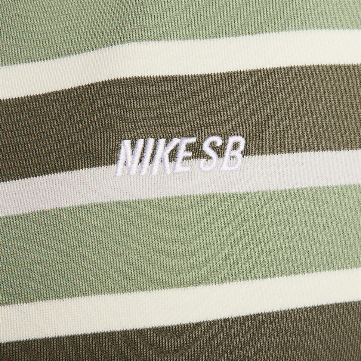 Nike SB Stripes Fleece Hooded Sweater Coconut Milk/Oil Green/White Nike SB Stripes Fleece Hooded Sweater Coconut Milk/Oil Green/White