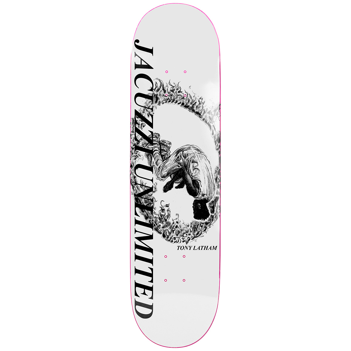 Jacuzzi Tony Latham Voodoo Skateboard Deck White 8.25