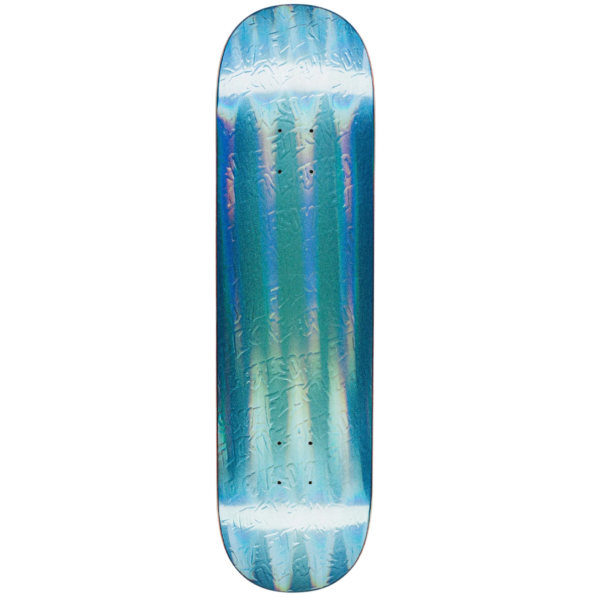 Fucking Awesome Gamma Ray Blue Embossed Skateboard Deck Shape 1 8.38