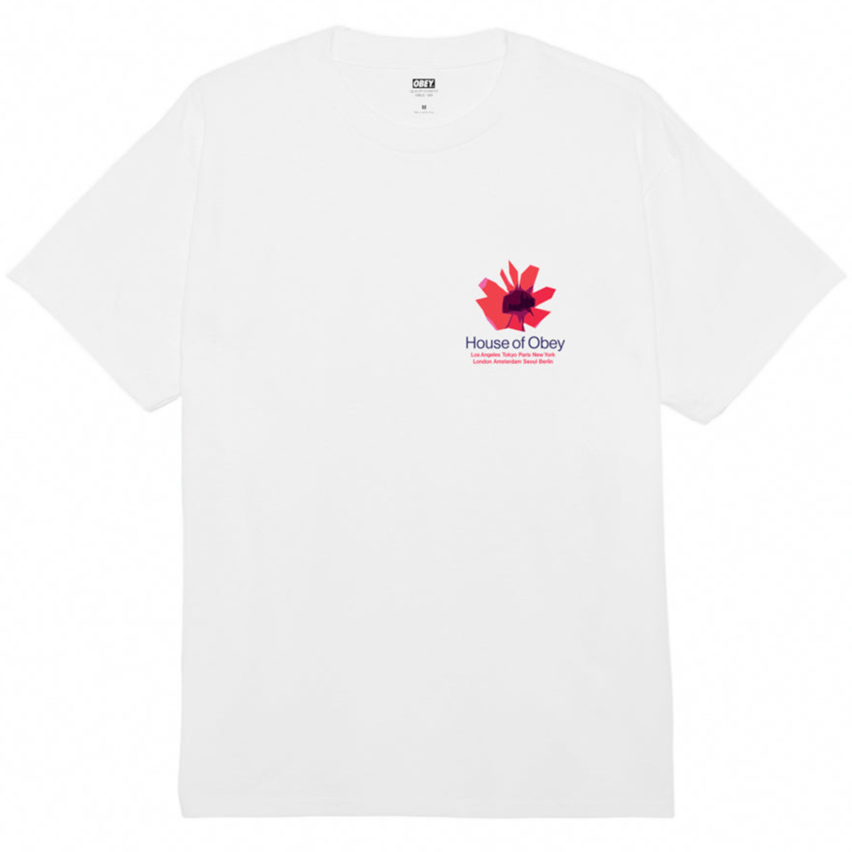 Obey House Of Obey Floral T-Shirt White