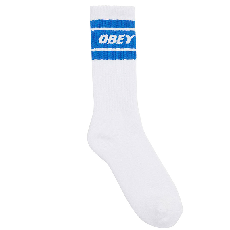 Obey Cooper II Socks White/Princess Blue