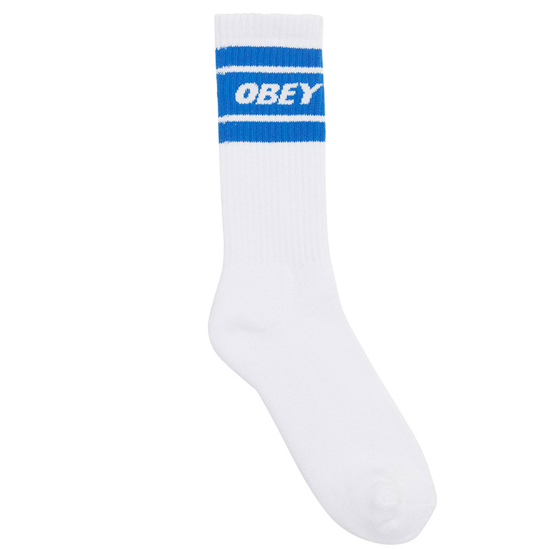 Obey Cooper II Socks White/Princess Blue Obey Cooper II Socks White/Princess Blue