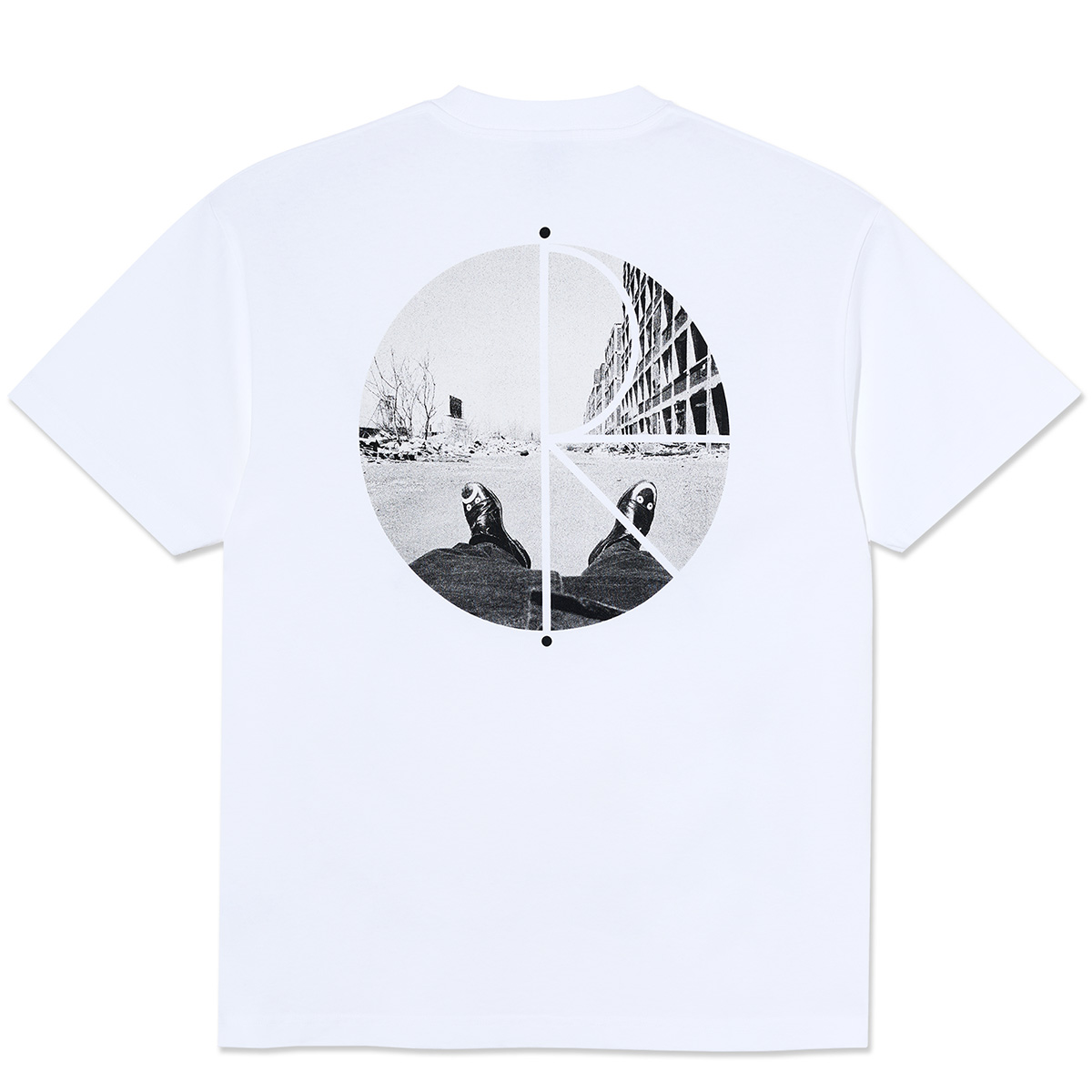Polar Happy Sad Fill Logo T-Shirt White