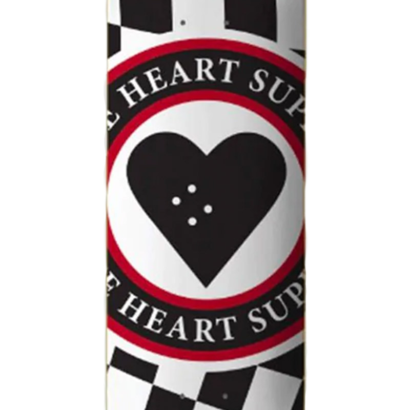The Heart Supply Insignia Check Deck Black 8