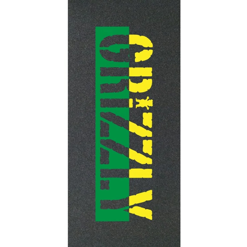 Grizzly Two Faced Griptape Sheet Green/Yellow 2