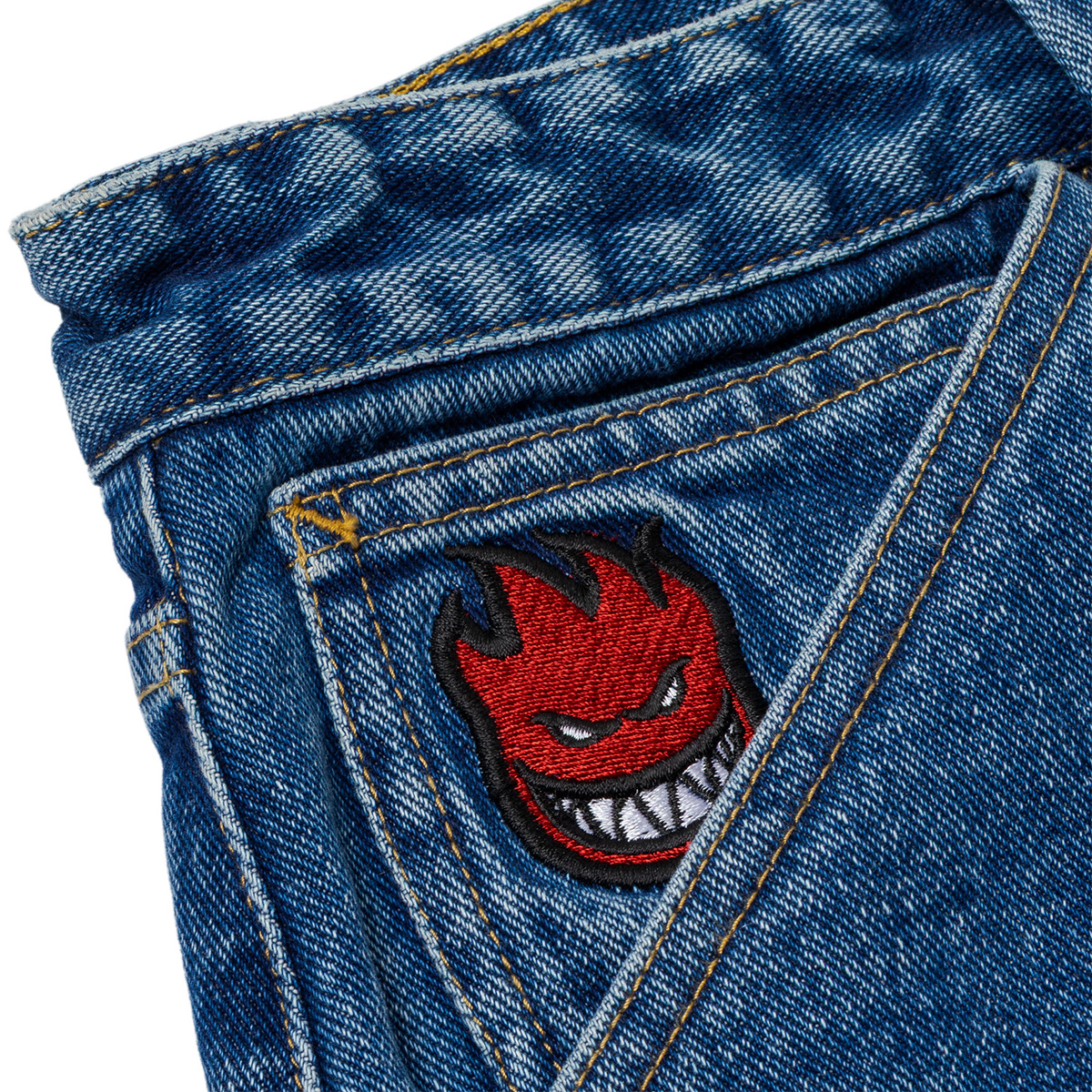 Spitfire Bighead Fill Denim Shorts Medium Stone Wash