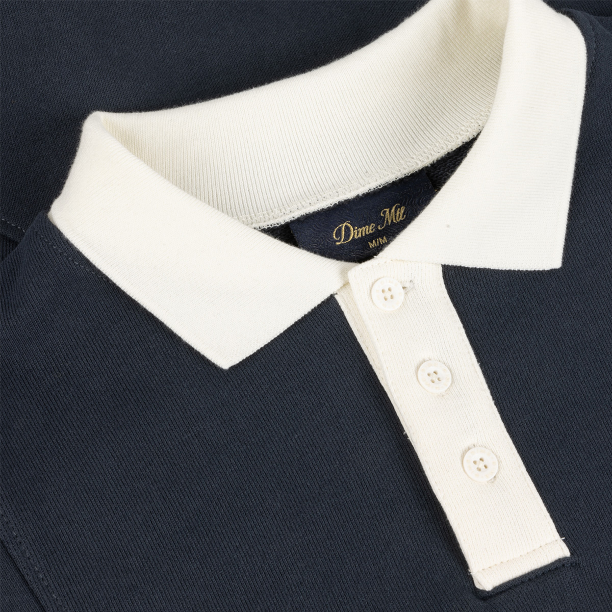 Dime French Terry Rugby Navy Dime French Terry Rugby Navy