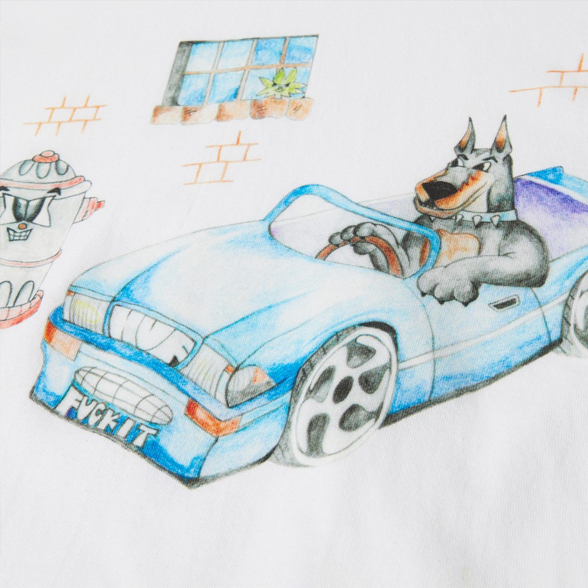 HUF Road Dawg T-Shirt White HUF Road Dawg T-Shirt White