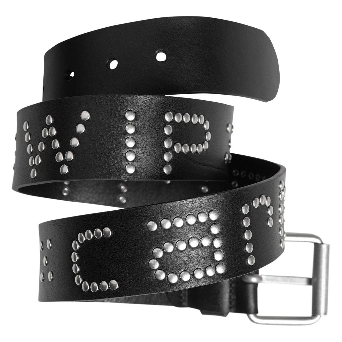 Carhartt WIP Script Studs Belt Black/Silver Carhartt WIP Script Studs Belt Black/Silver
