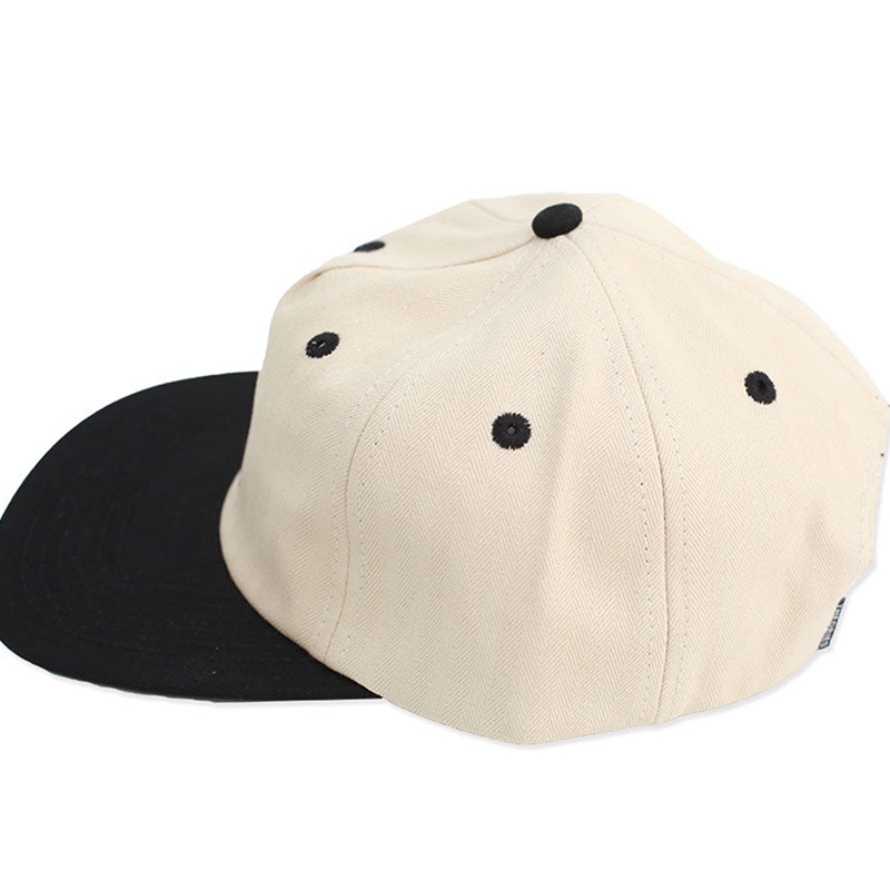 Theories Scribble Herringbone Twill Snapback Hat Bone