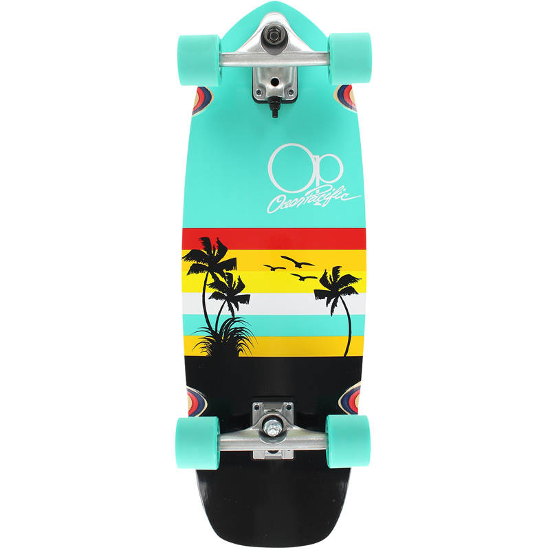 Ocean Pacific Sunset Teal/Black Surfskate 29.5