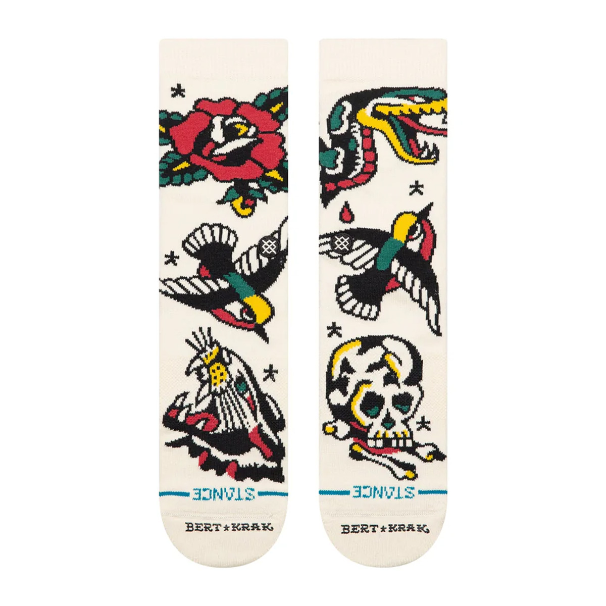 Stance Flash Crew Socks Canvas