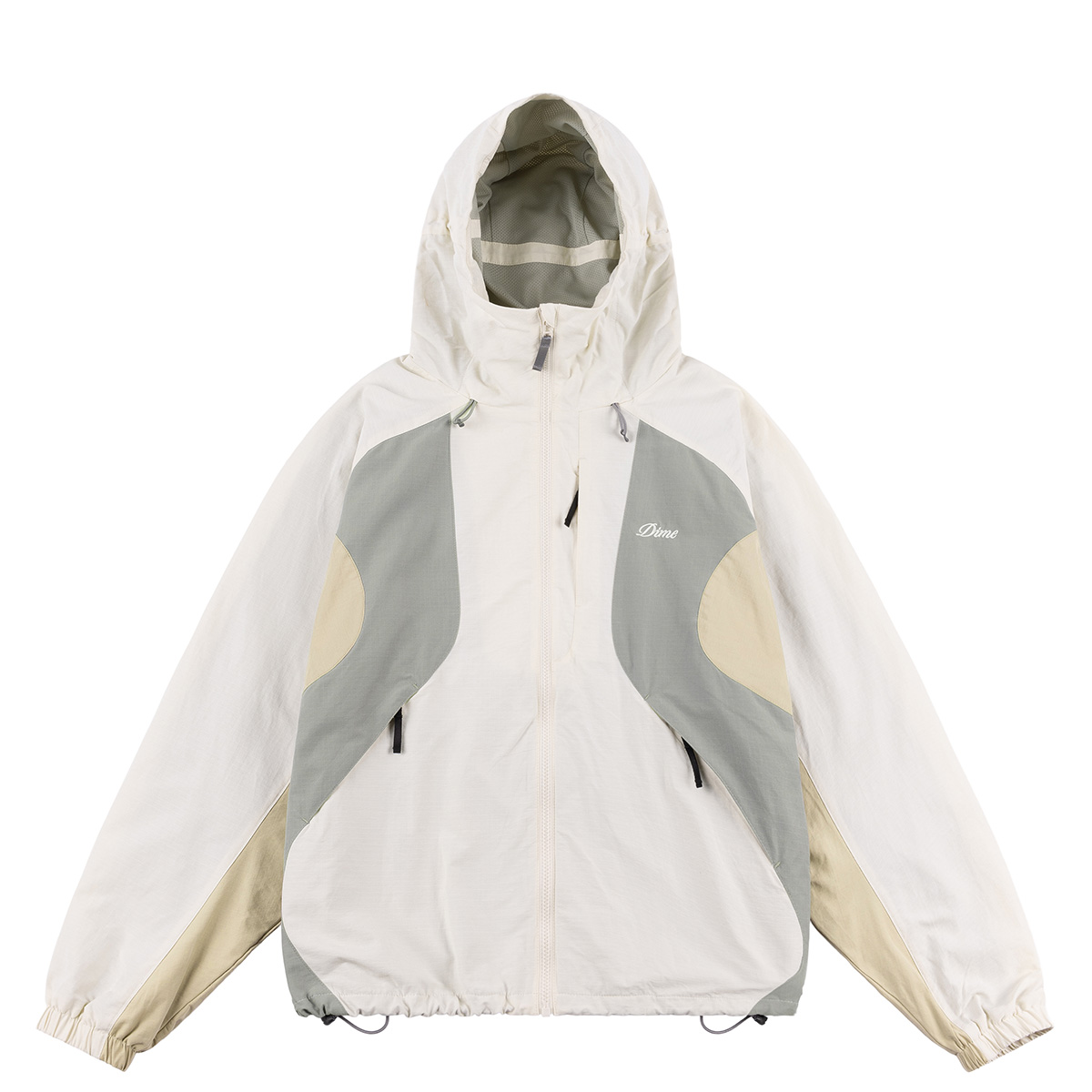 Dime Tech Windbreaker Jacket Off White