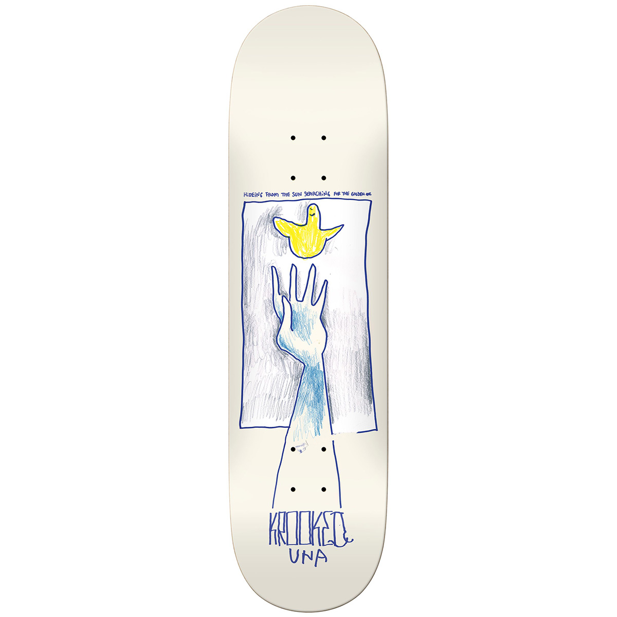 Krooked Una Golden Skateboard Deck 8.28