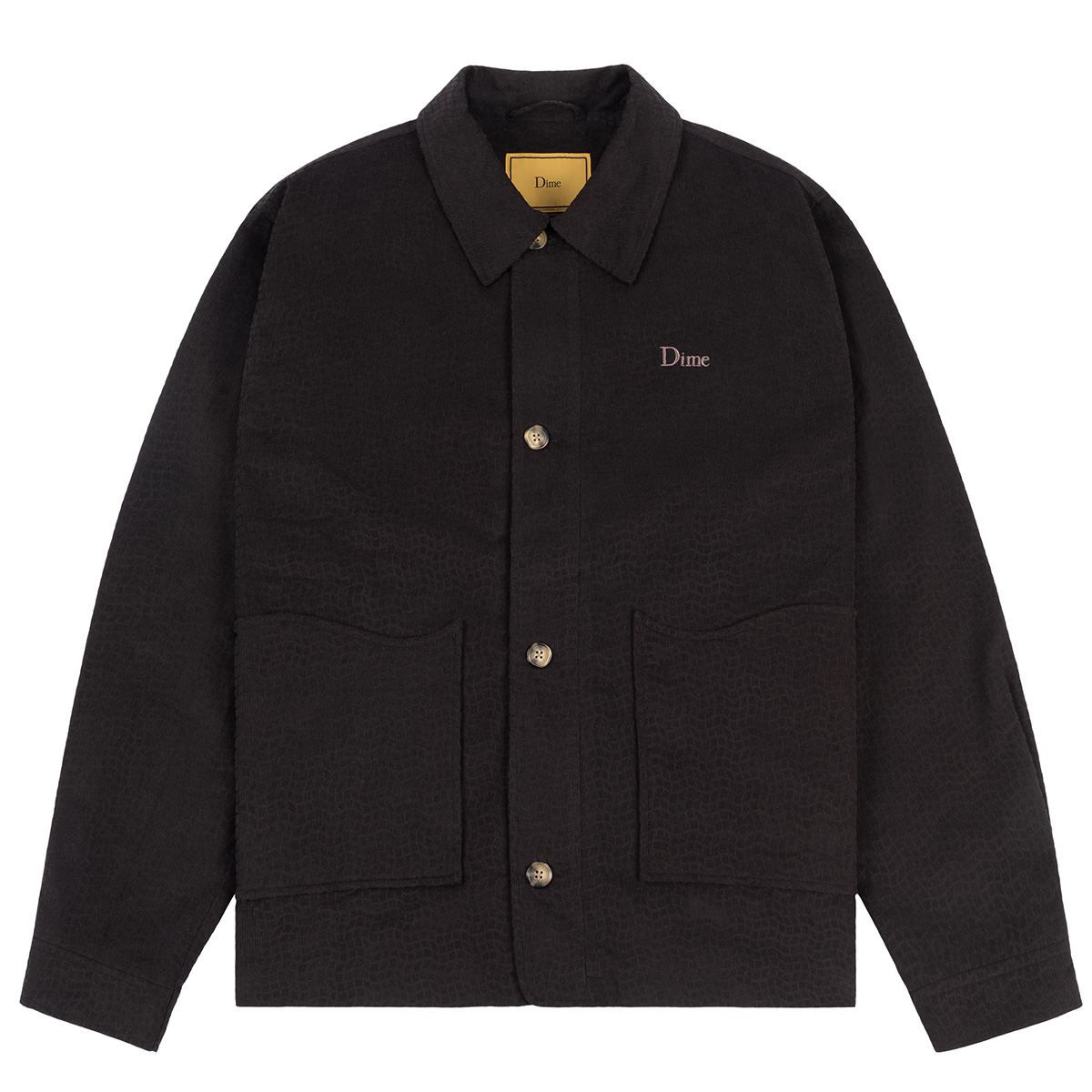 Dime Printed Cord Jacket Black Dime Printed Cord Jacket Black