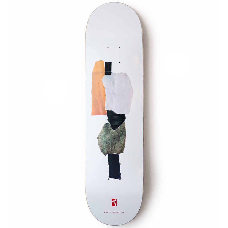 Poetic Minimalist Skateboard Deck Yellow 8.25