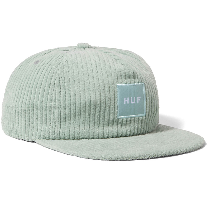 HUF Box Logo Cord 5 Panel Hat Mint