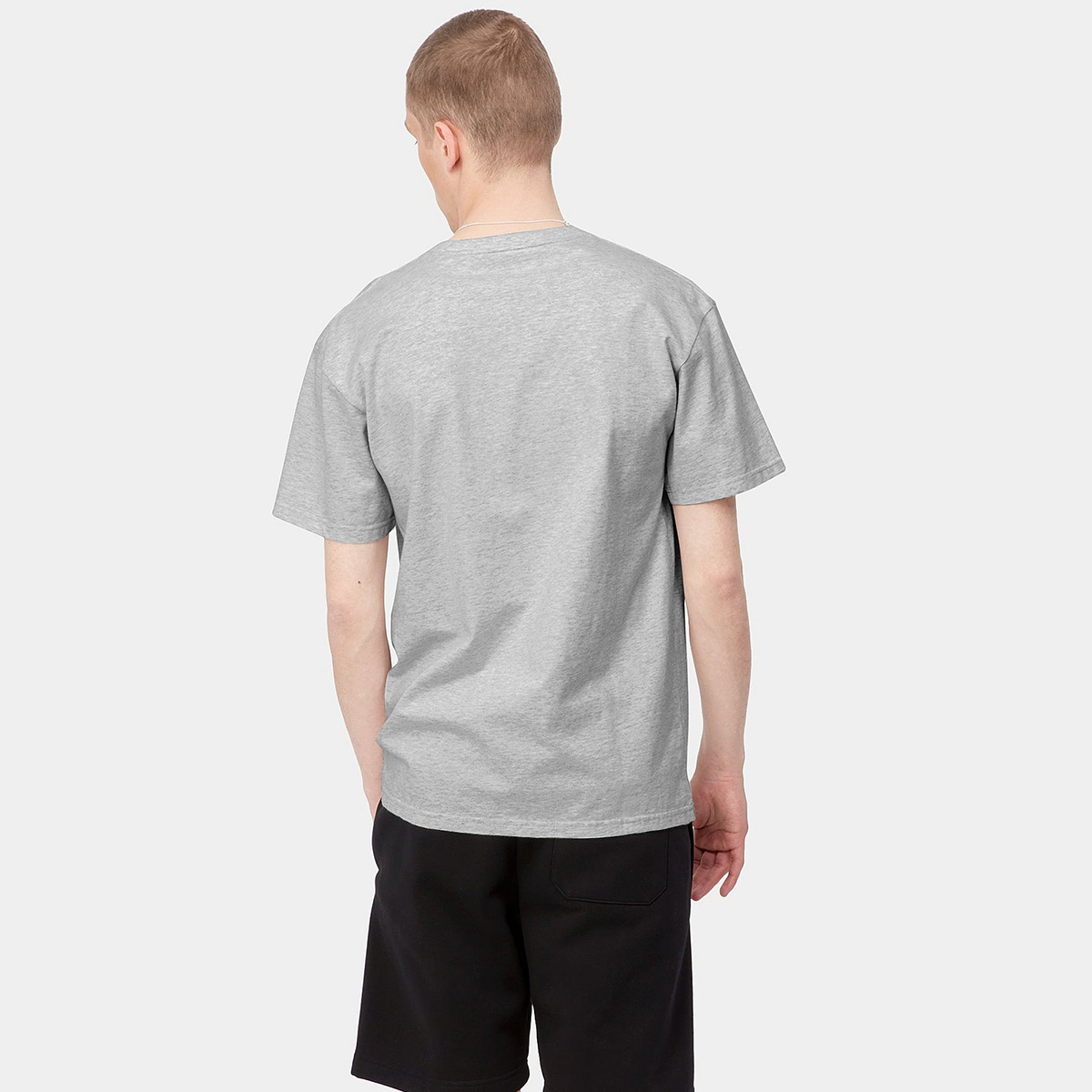 Carhartt WIP Chase T-Shirt Ash Heather/Gold Carhartt WIP Chase T-Shirt Ash Heather/Gold
