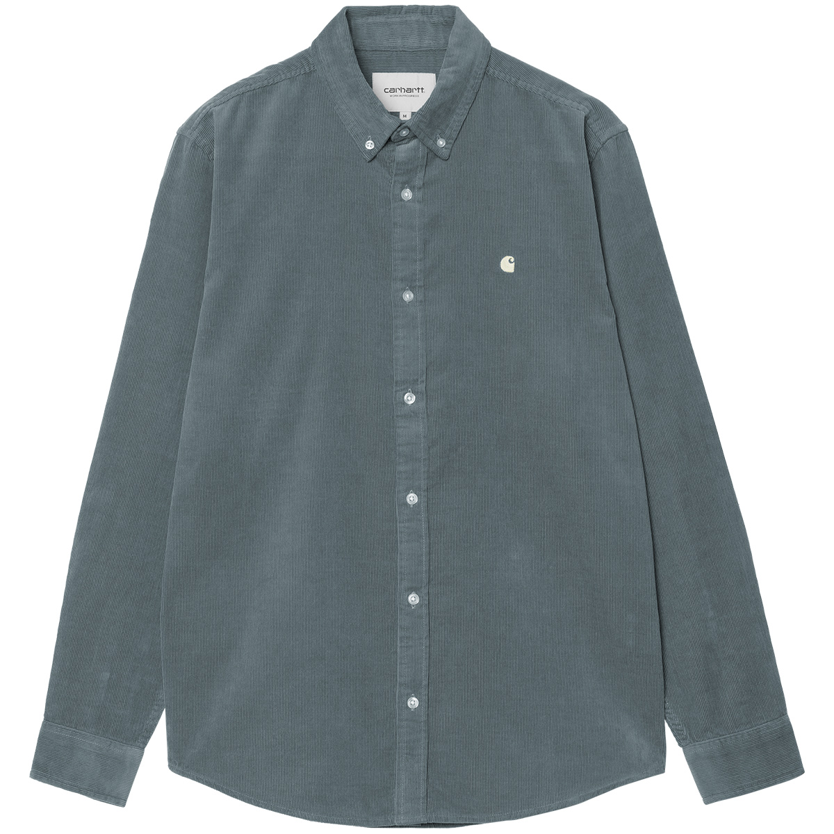 Carhartt WIP Madison Longsleeve Fine Cord Shirt Cozy Blue/Wax