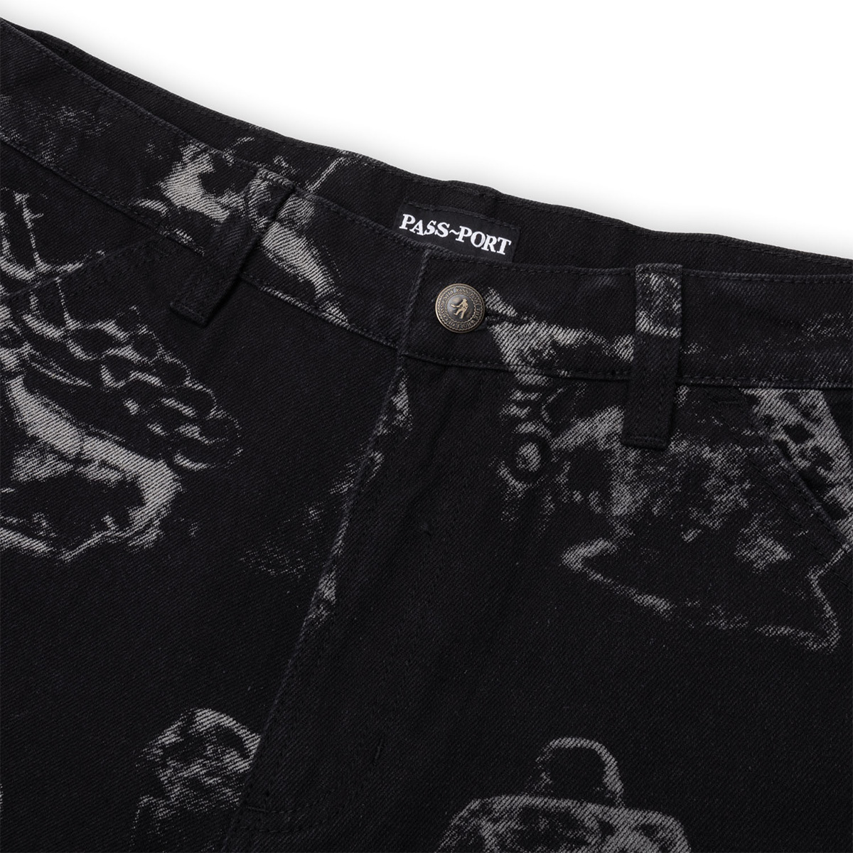 Pass Port Denim Workers Club Jean Laser Etched Black Pass Port Denim Workers Club Jean Laser Etched Black