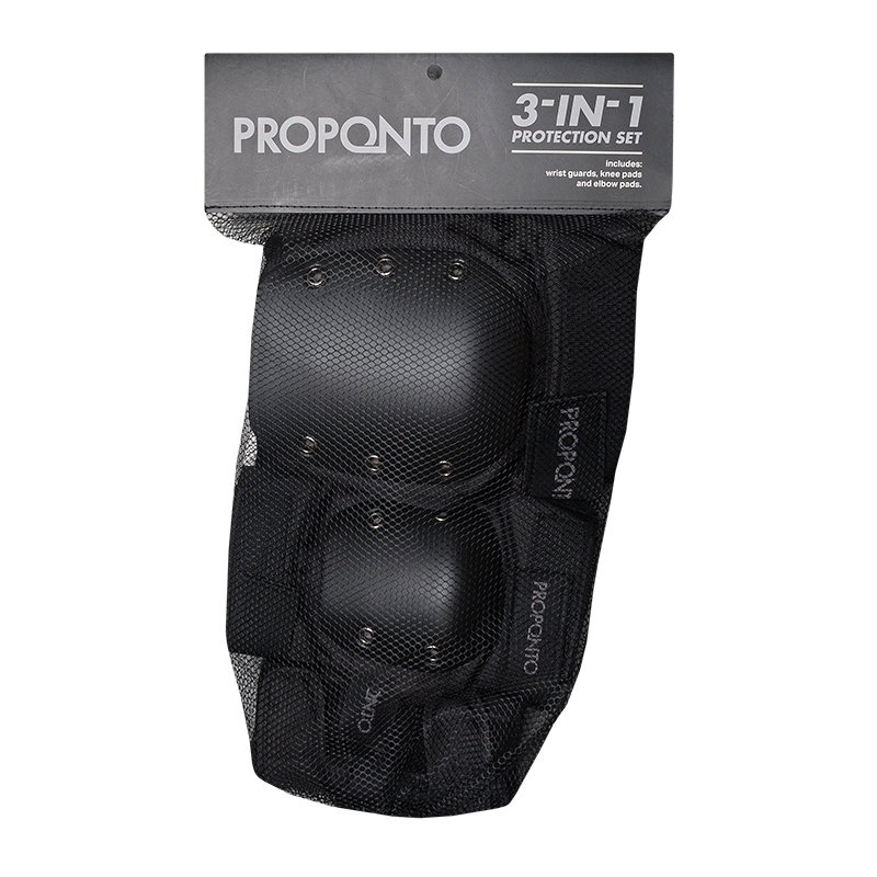 Proponto Kids 3 in 1 Protection Pads Black