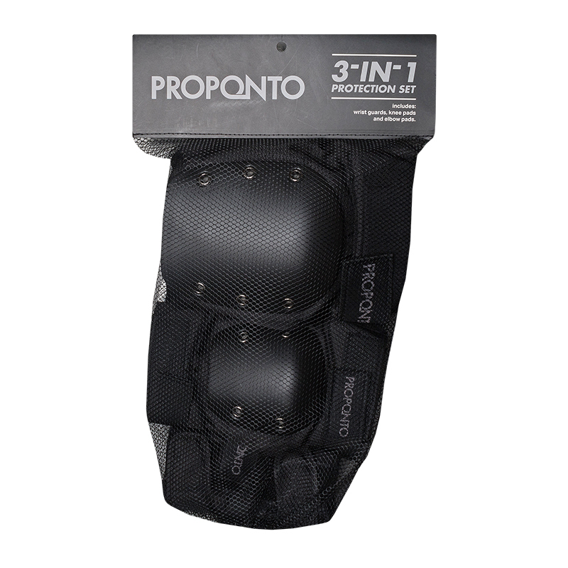 Proponto Kids 3 in 1 Protection Pads Black Proponto Kids 3 in 1 Protection Pads Black