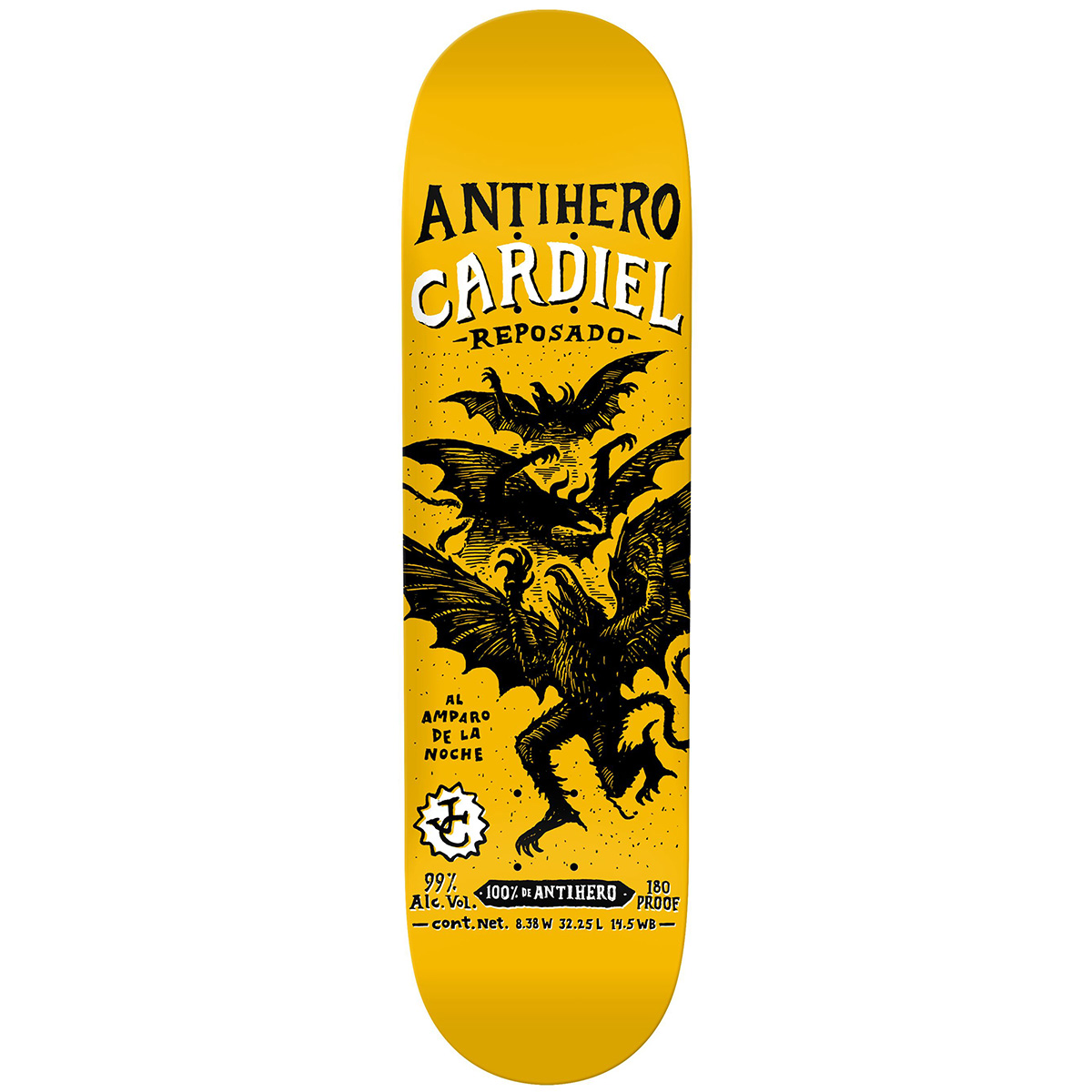 Anti Hero Cardiel Carnales Skateboard Deck 8.38