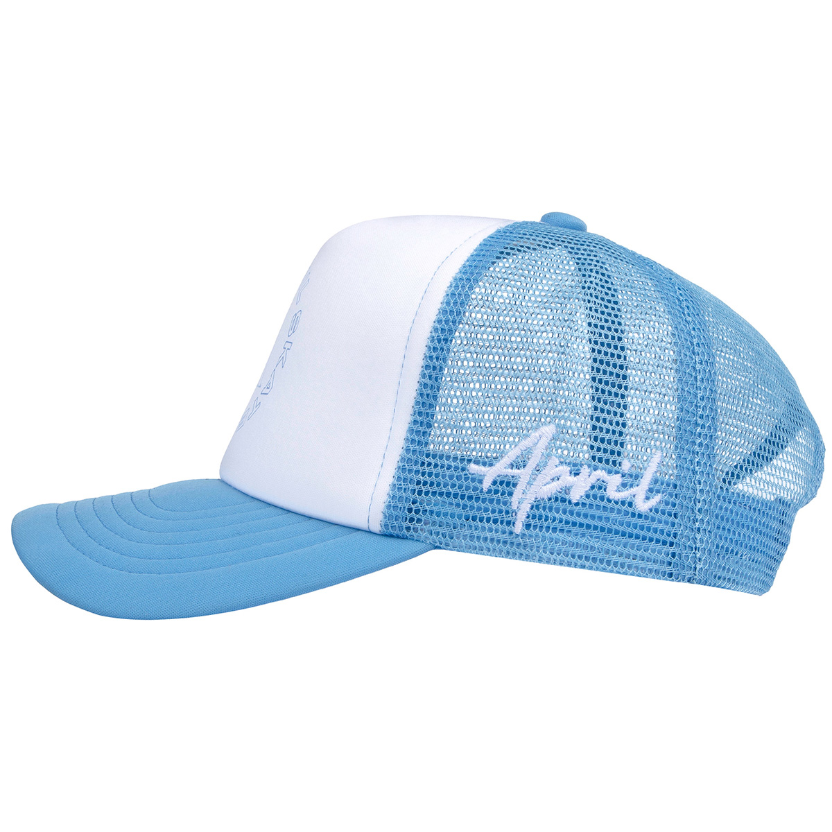 April Full Circle Trucker Hat Blue/white April Full Circle Trucker Hat Blue/white