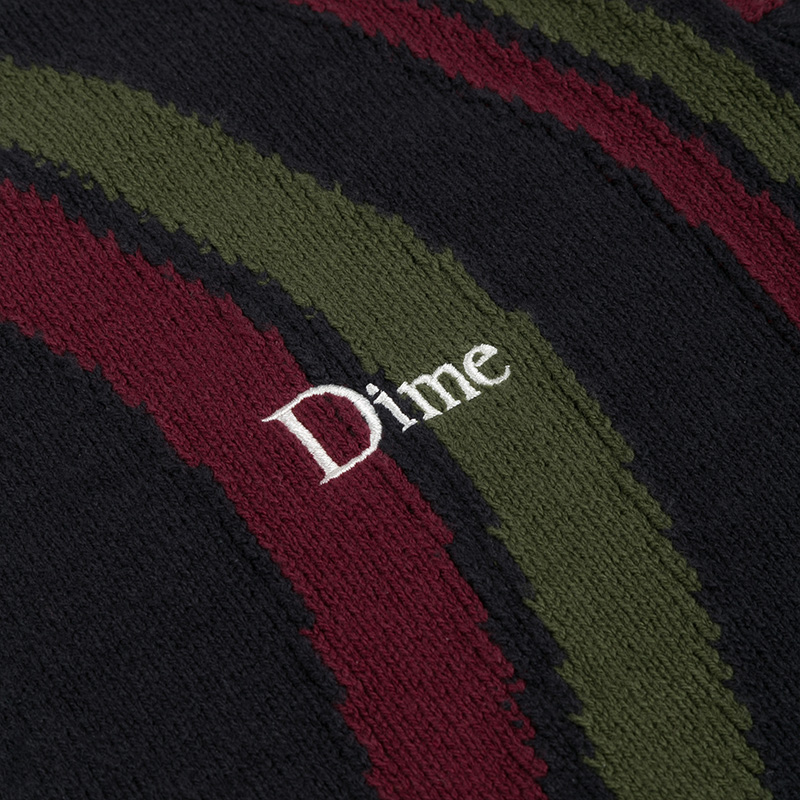 Dime Lightwave Knit Cardigan Sweater Midnight | Skatestore