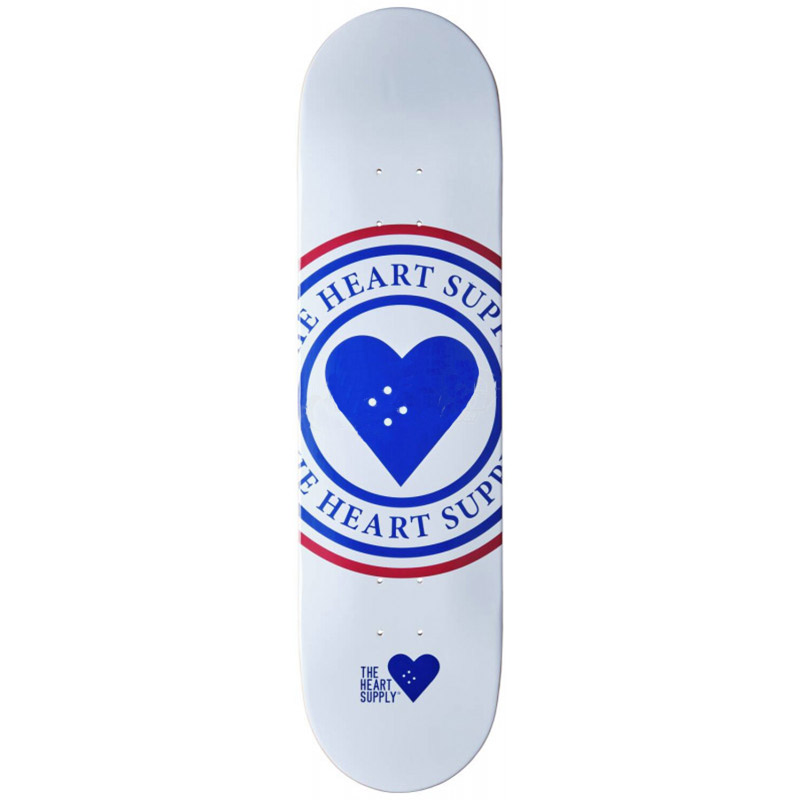 The Heart Supply Insignia Deck White 8.25 The Heart Supply Insignia Deck White 8.25