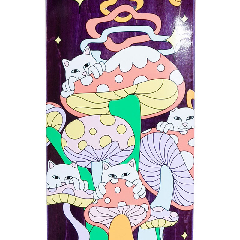 RIPNDIP Homegrown Treats Skateboard Deck Purple 8.25