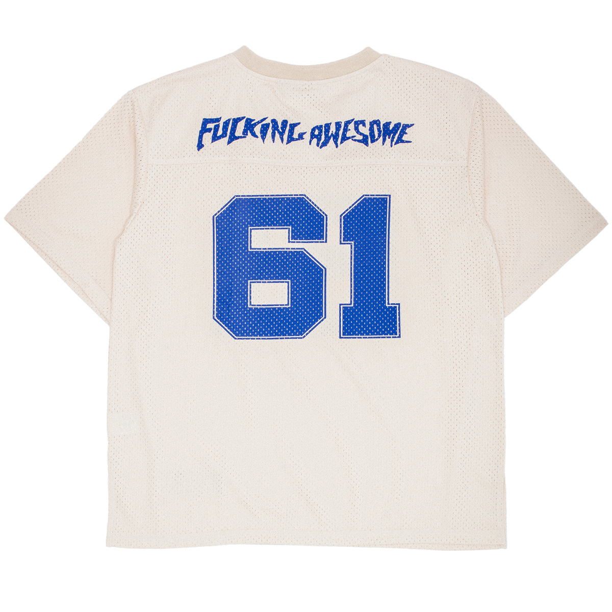 Fucking Awesome Stamp Logo Practice Jersey Cream Blue