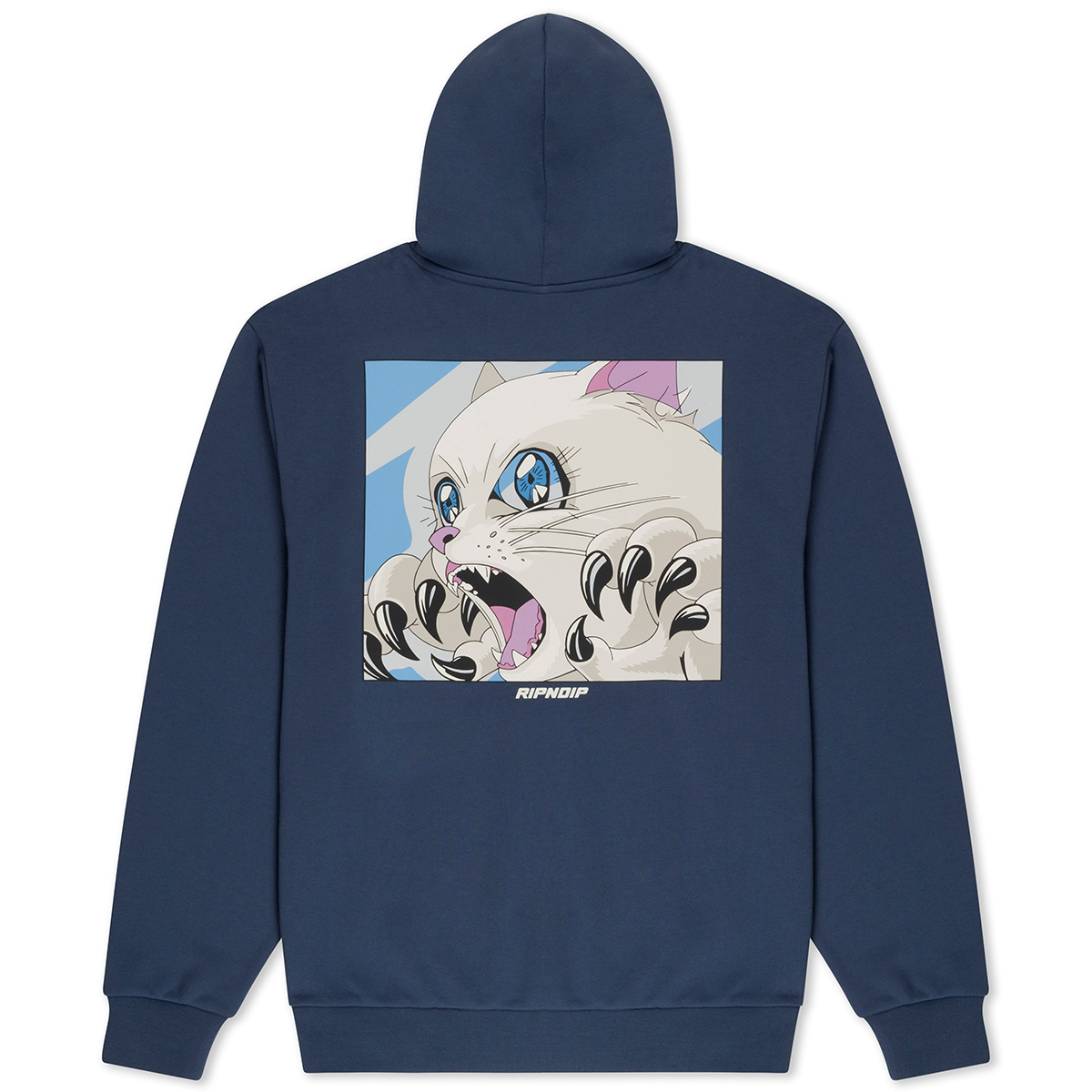 RIPNDIP Metal Claw Hooded Sweater Navy