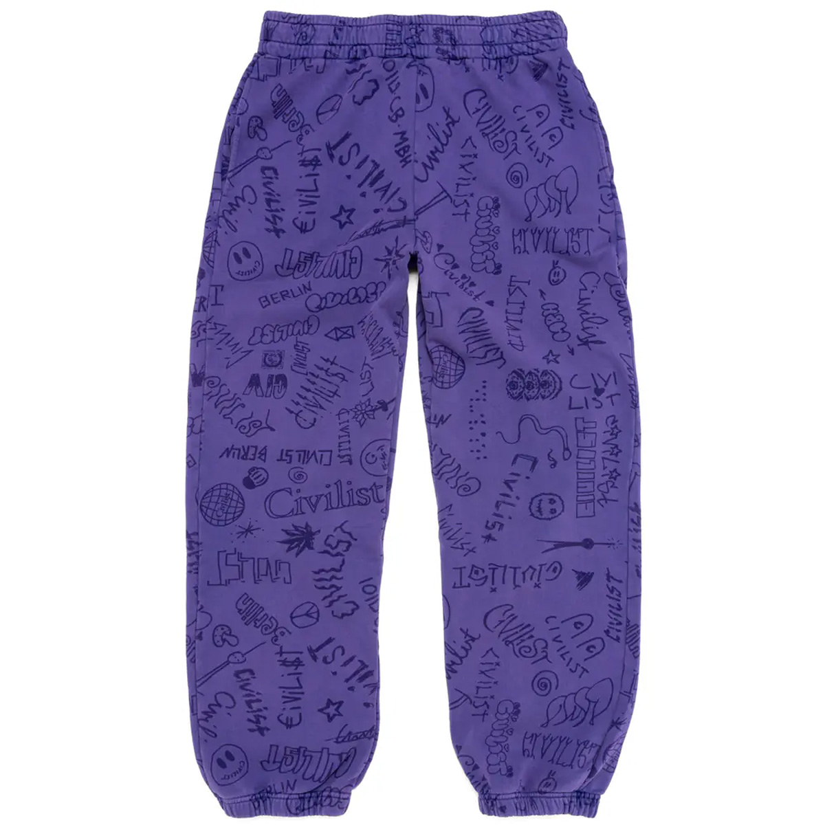 Civilist Team AOP Jogger Pant Washed Purple