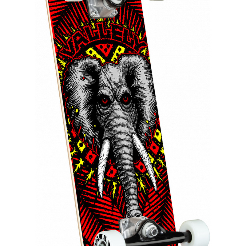 Powell Peralta Vallely Elephant Complete Skateboard Shape 243 Red 8.25 Powell Peralta Vallely Elephant Complete Skateboard Shape 243 Red 8.25