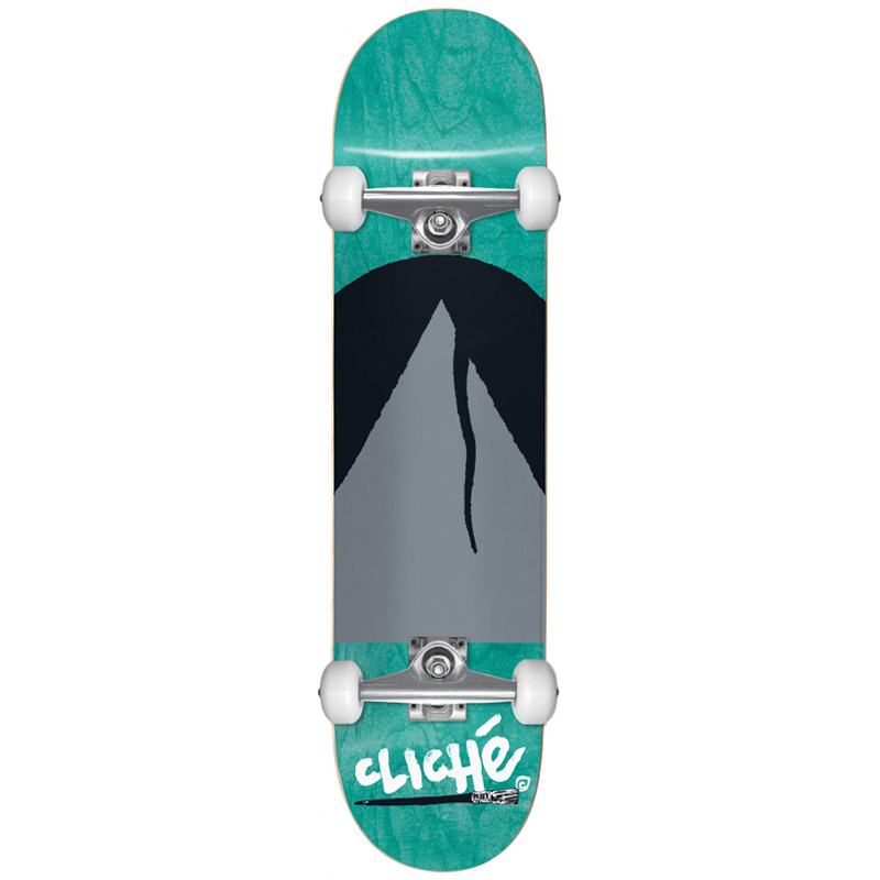 Clich��� Painted Triangle FP Complete Skateboard Blue 8.125