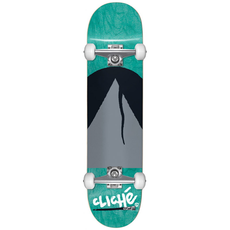 Cliché Painted Triangle FP Complete Skateboard Blue 8.125