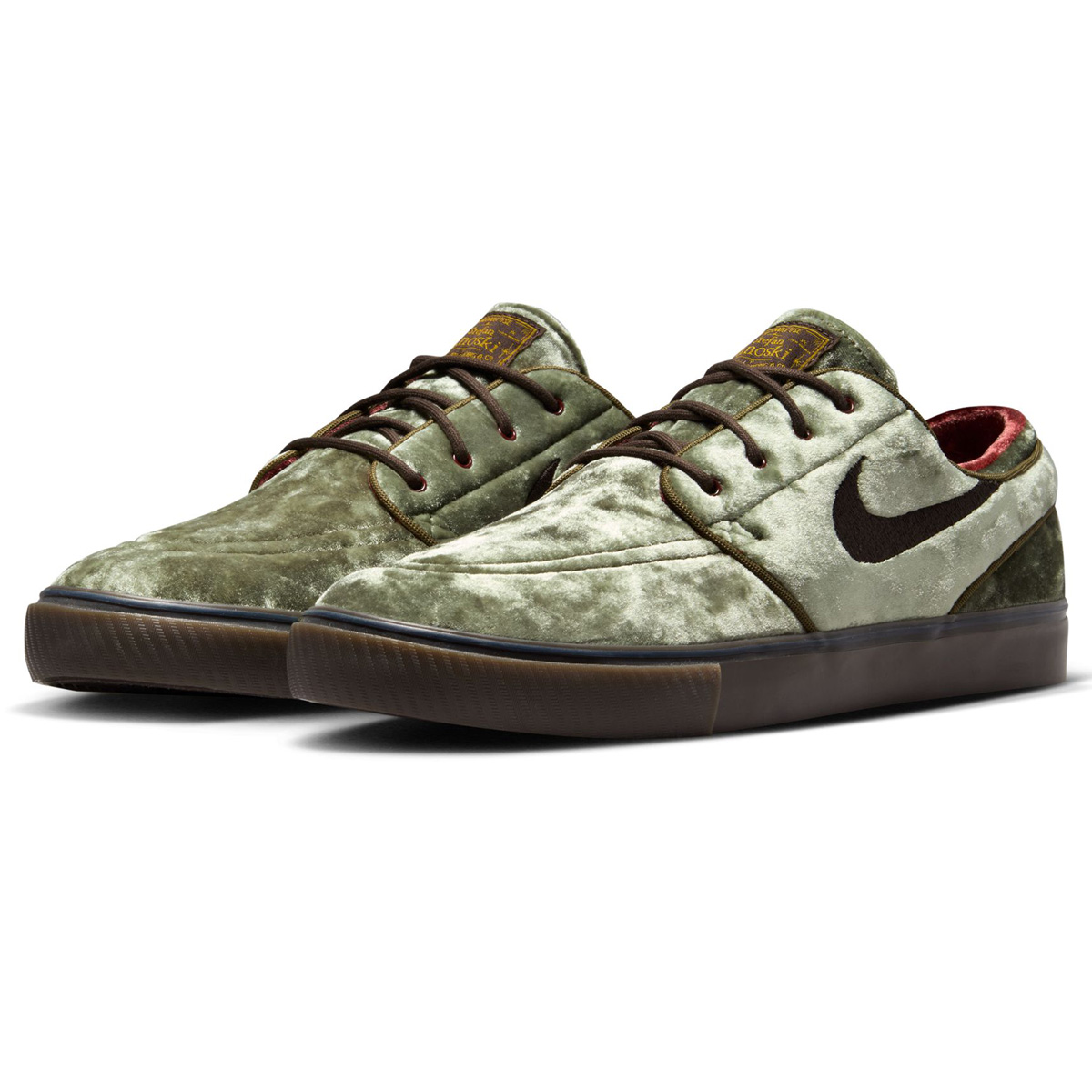Nike SB Zoom Janoski OG+ SE Medium Olive/Velvet Brown-Baroque Brown-Dark Team Red Nike SB Zoom Janoski OG+ SE Medium Olive/Velvet Brown-Baroque Brown-Dark Team Red