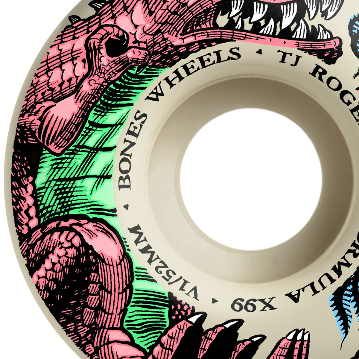 Bones X Formula Rogers Dino-Sortas V1 Standard Wheels 99A 52mm Bones X Formula Rogers Dino-Sortas V1 Standard Wheels 99A 52mm