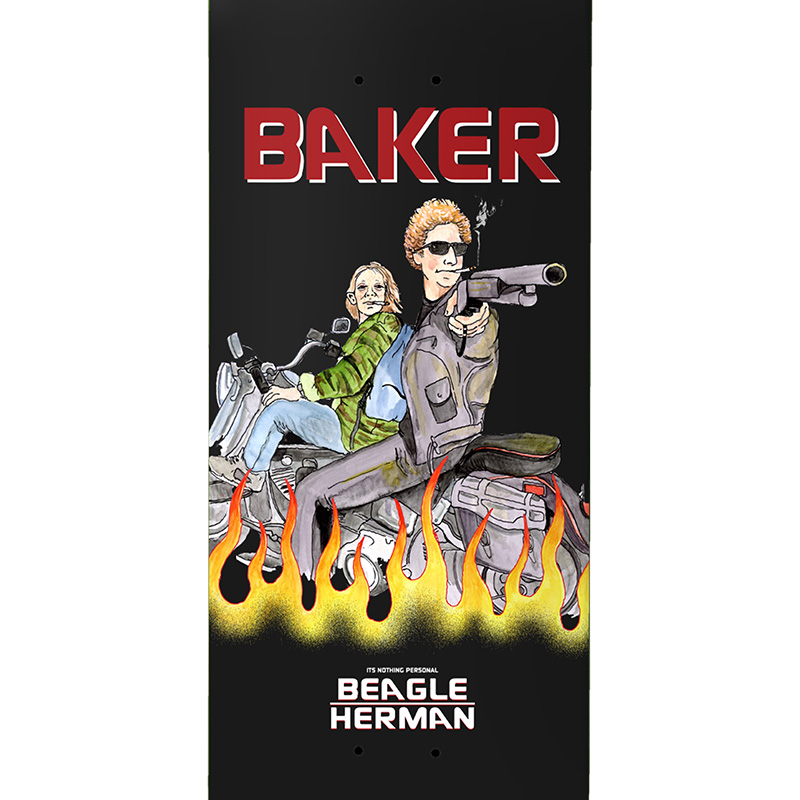 Baker Herman Beagle Nothin Personal Skateboard Deck 8.25 Baker Herman Beagle Nothin Personal Skateboard Deck 8.25